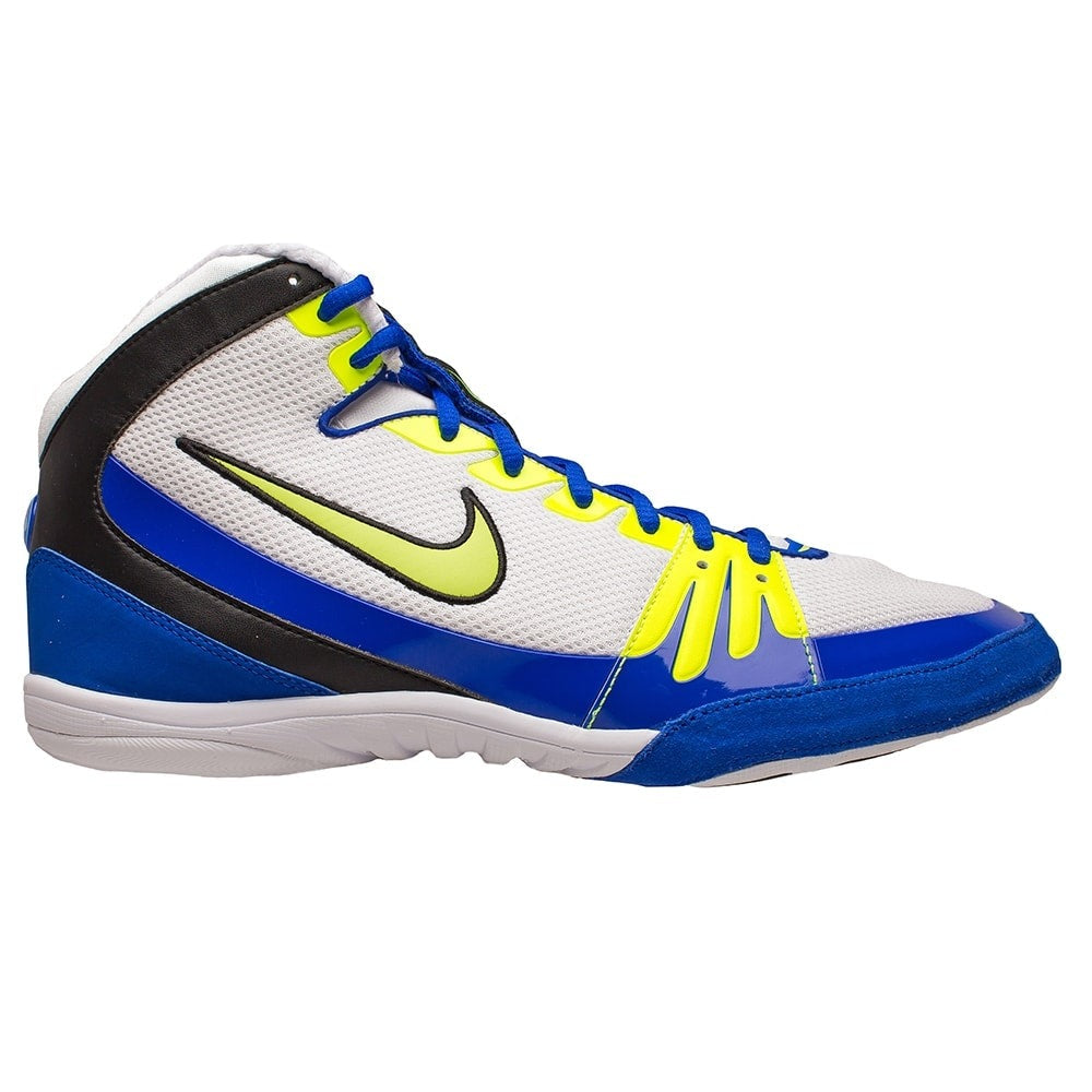 Wrestling shoes nike Zain freeks - white/blue/neon
